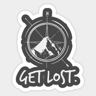 Get Lost. Sticker